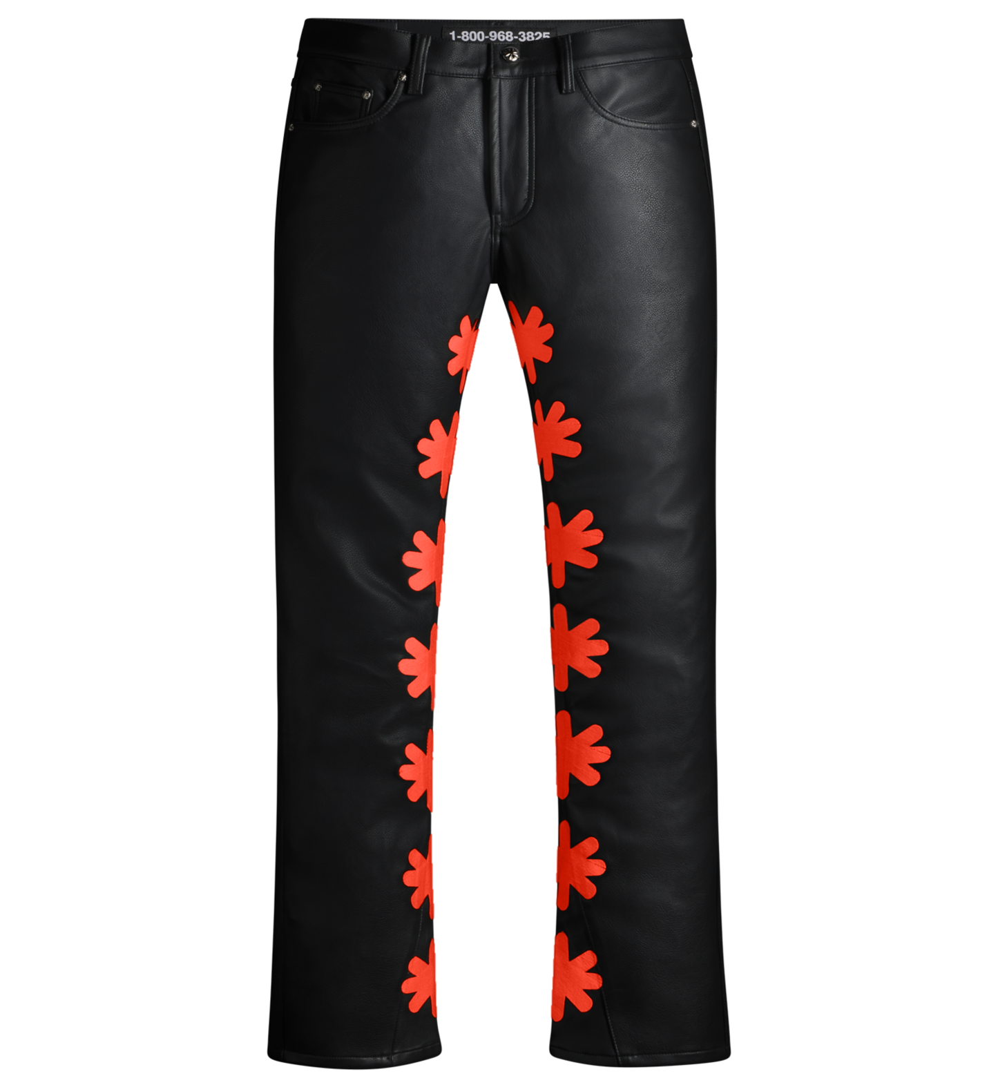 Leather Pant Black/Red