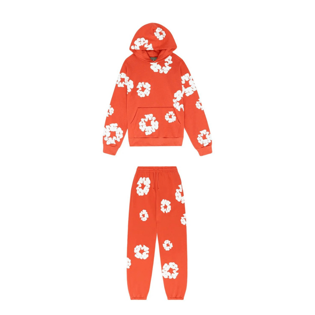 Denim Tears Orange Cotton Wreath Hoodie