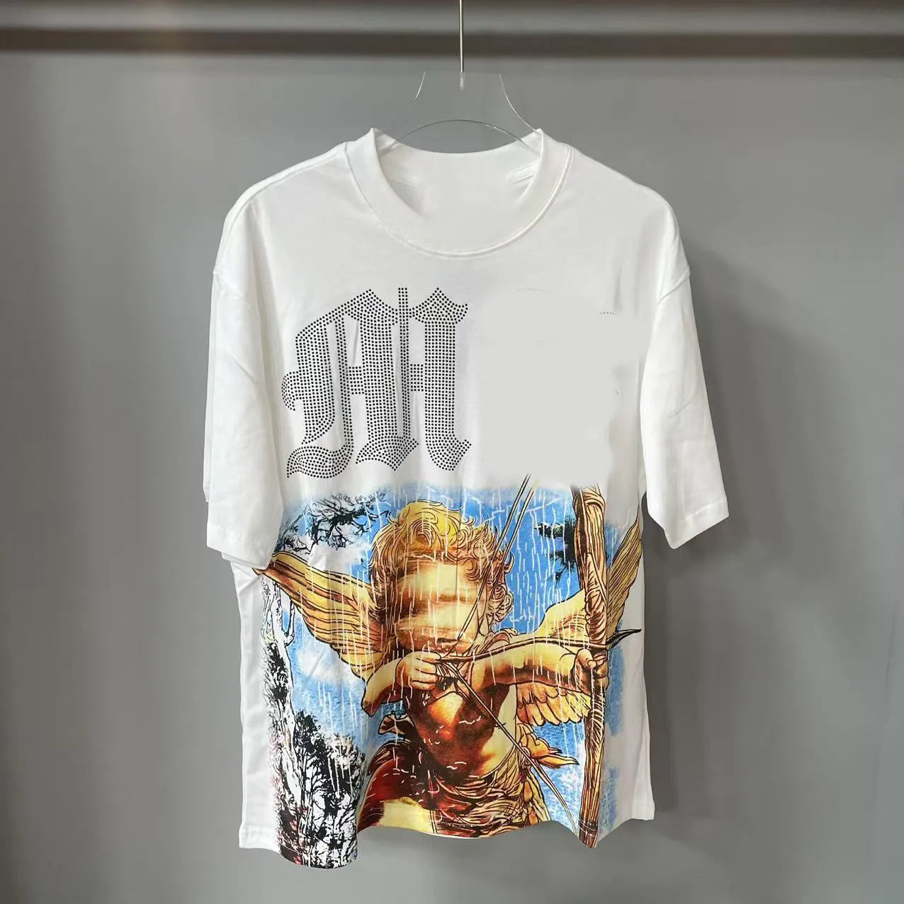 White Angel Rhinestone tee