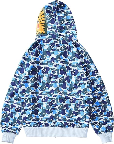 BAPE Shark Full Zip Hoodie Blue