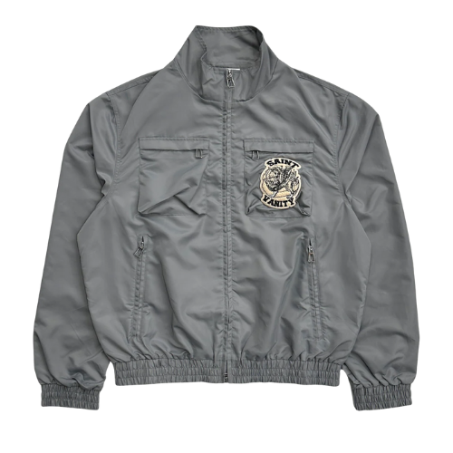 Nylon Cargo Jacket Grey