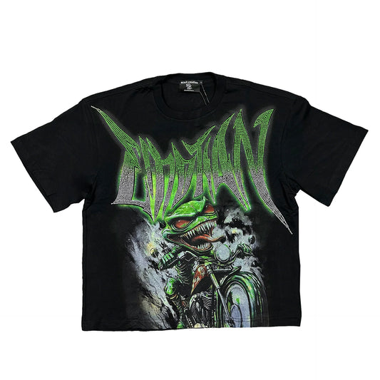 Goblin rhinestone tee