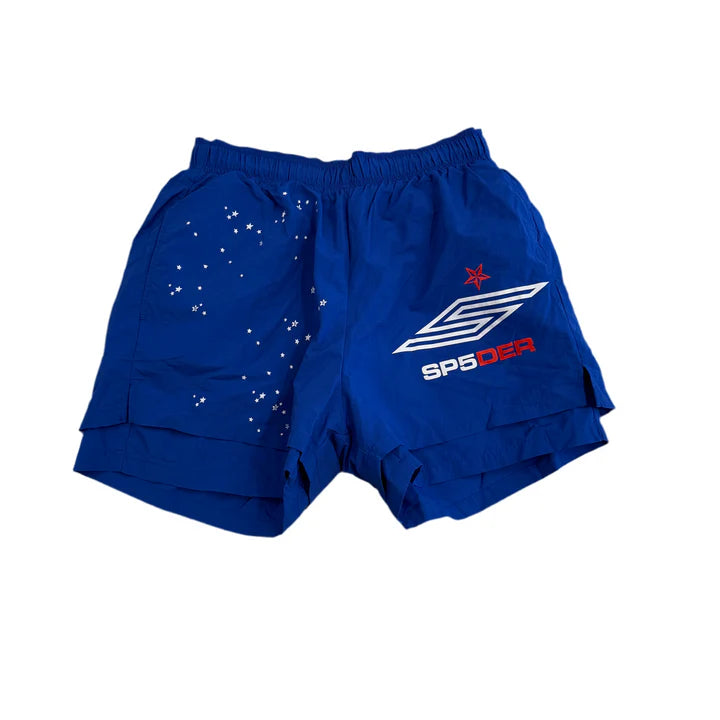 SP5DER PRO DOUBLE LAYER SHORT BLUE