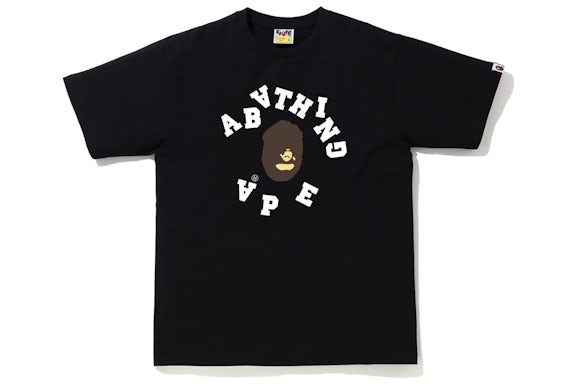 BAPE Abc Broken College Black Tee