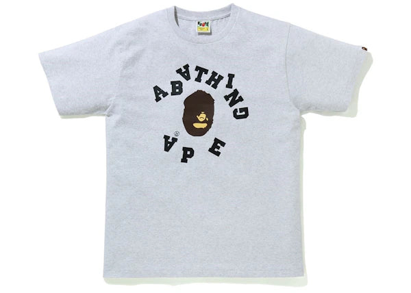 BAPE Abc Broken College White Tee