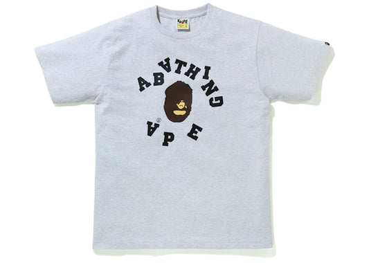 BAPE Abc Broken College White Tee