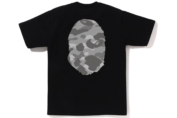 BAPE Big Head Honeycomb Black Tee