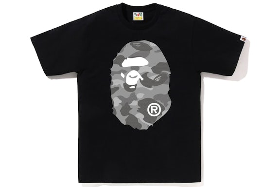 BAPE Big Head Honeycomb Black Tee