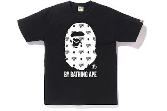 BAPE Big Head Monogram White Black Tee