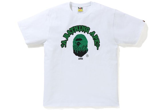BAPE Gunna White Green Tee