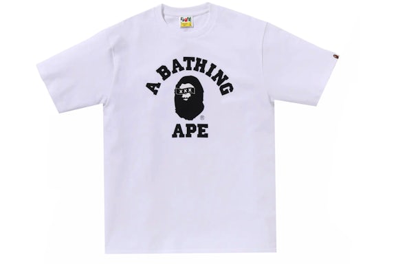 BAPE Abc Honeycomb White Tee