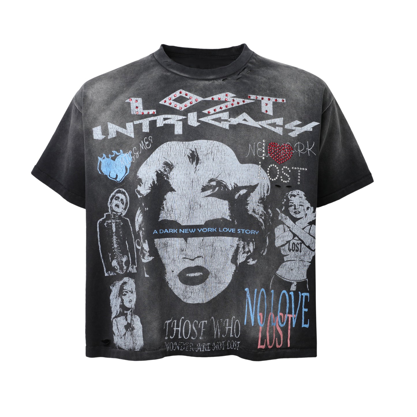 Love Lost tee black