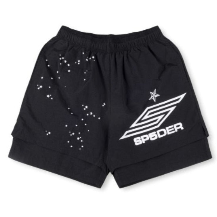 SP5DER PRO DOUBLE LAYER SHORT BLACK