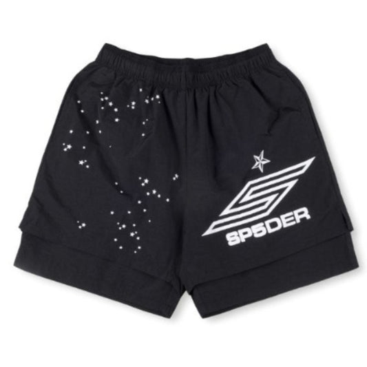 SP5DER PRO DOUBLE LAYER SHORT BLACK