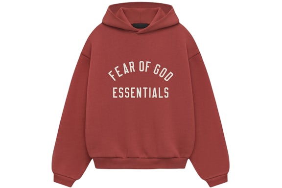 Fear of God Essentials Crimson FW24 Hoodie