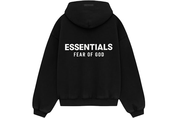 Fear of God Essentials Black FW24 Hoodies
