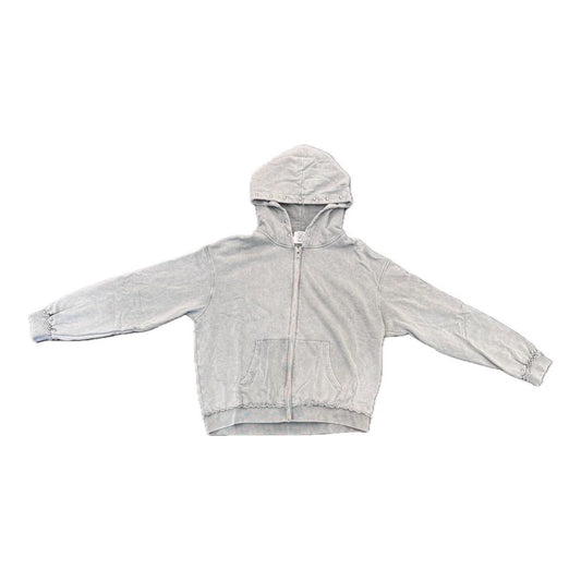 Terry Zip Up Hoodie Grey