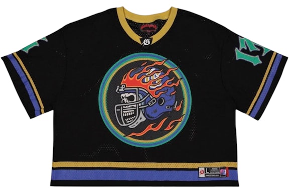 First Down Jersey Black Yellow Blue