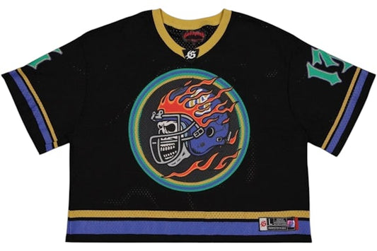 First Down Jersey Black Yellow Blue