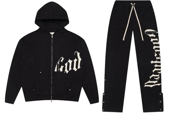 OG Logo sweatsuit V2 (Black washed)