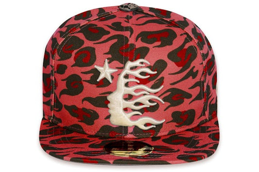 Cheetah Print Hat Red SNAPBACK