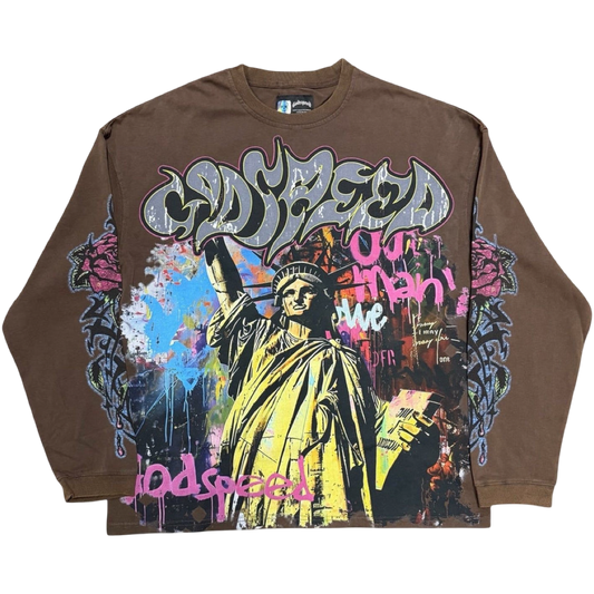 Vandal Brown LS T-Shirt