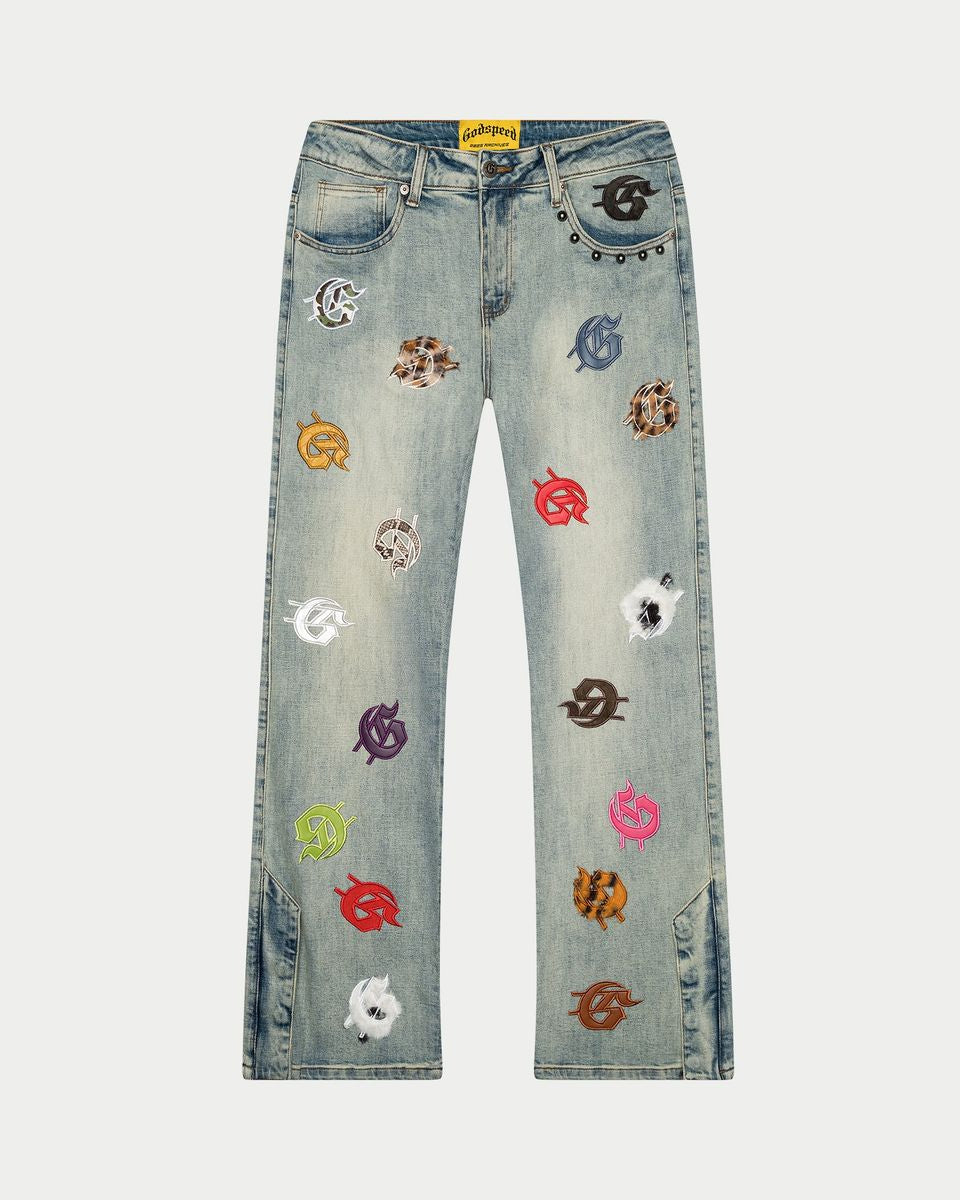 Infinity Denim Multi Color Blue Wash