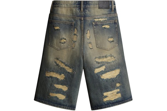 Distressed Short Blue/Bone