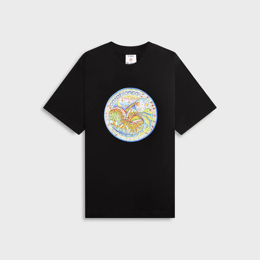 the four elements printed tee black jersey