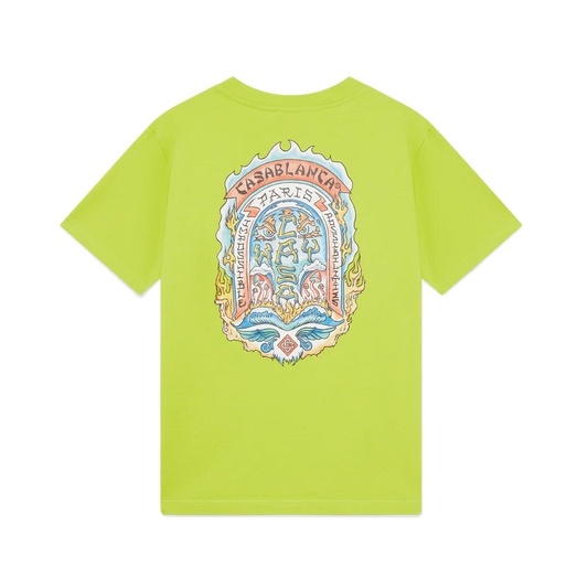 casa way skate printed tee lime jersey