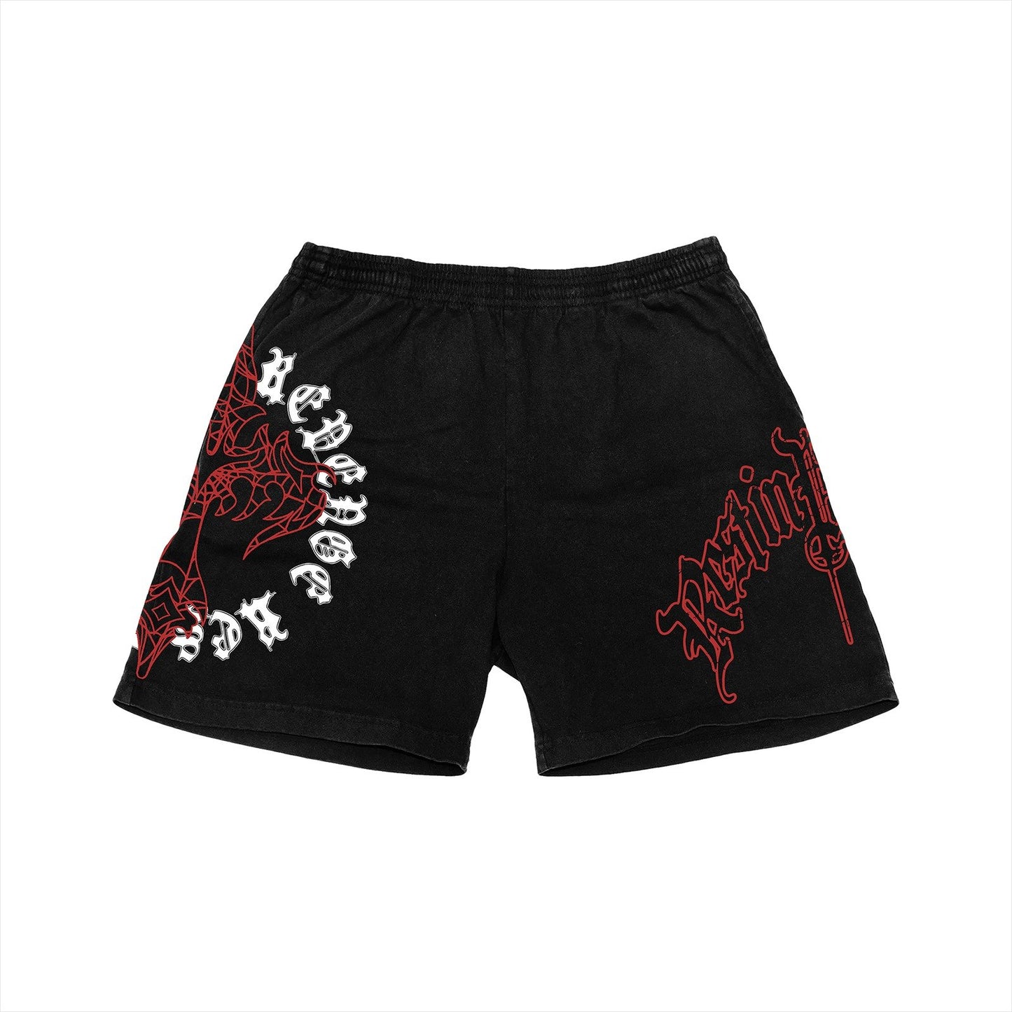 Web Cross Shorts Black/Red