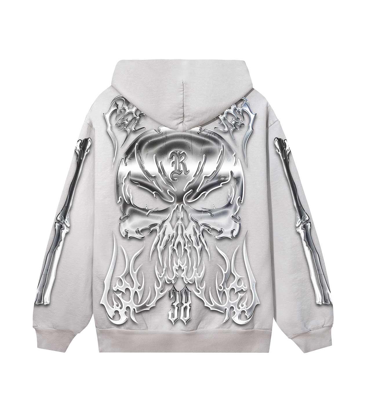 Chromed Out Hoodie Cement