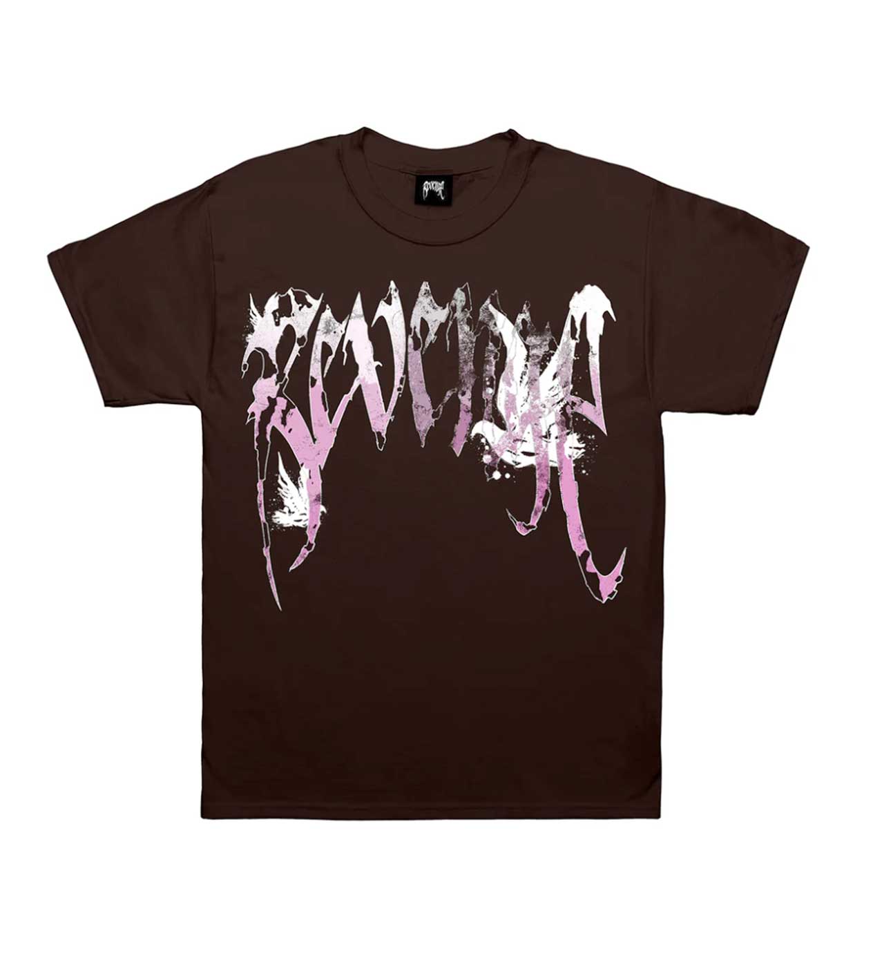 Graffiti Dove Tee Chocolate Brown
