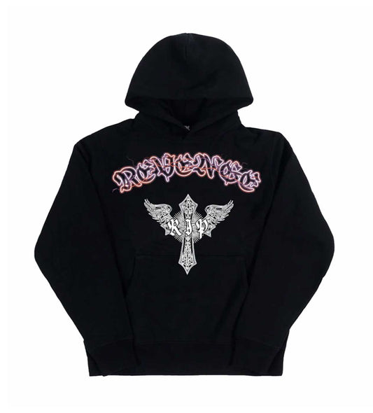 Skeleton Angel Hoodie Black