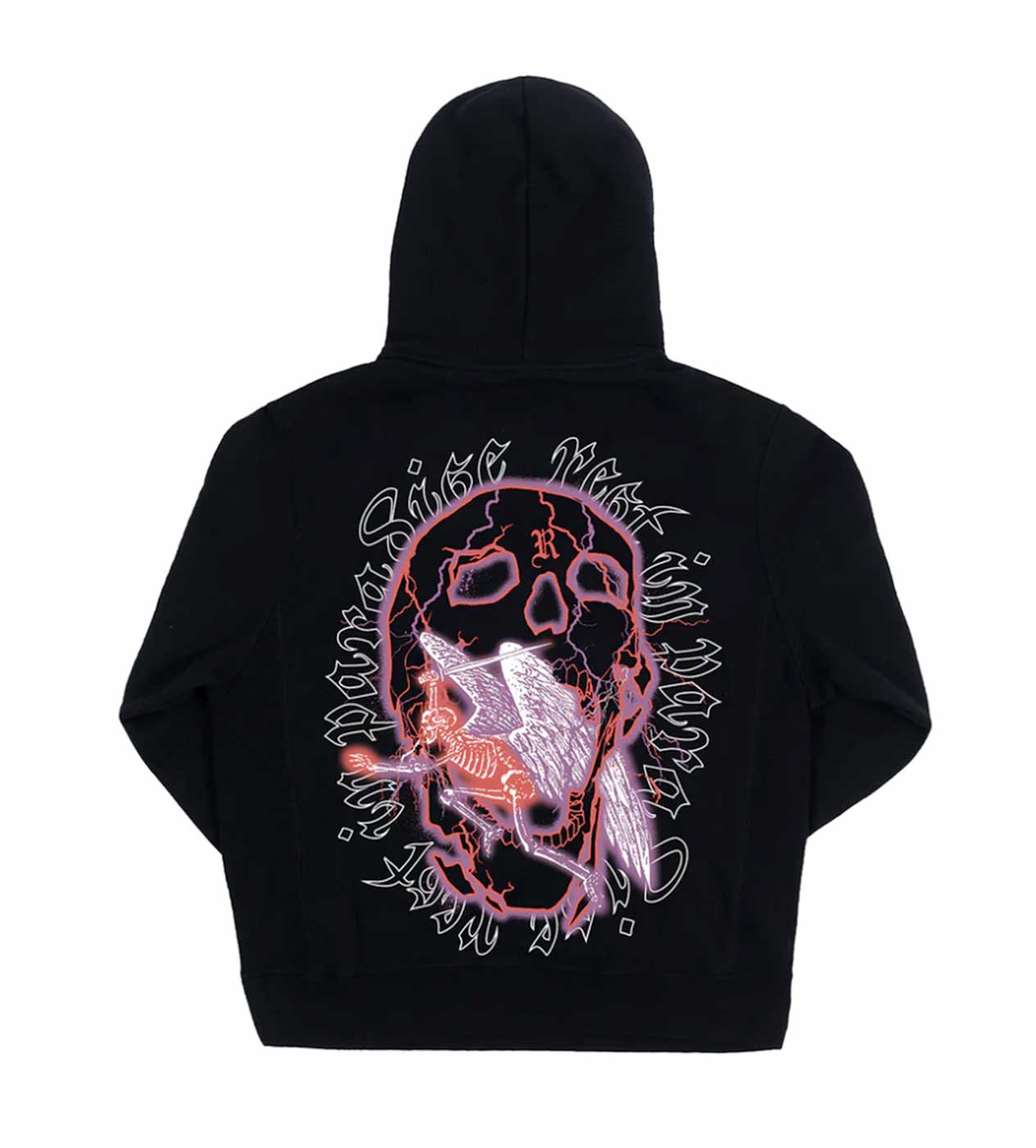 Skeleton Angel Hoodie Black
