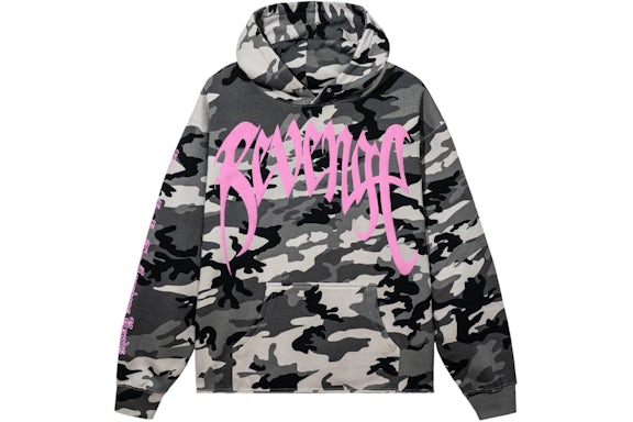 X Kill Cropped Hoodie Snow Camo/Pink