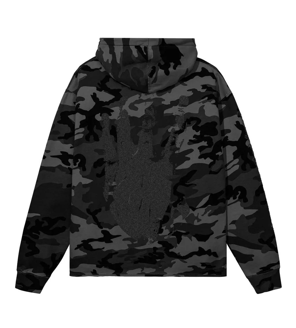 X Kill Cropped Hoodie Black Camo/3M