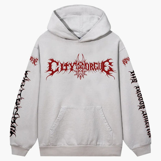Metal Tour Hoodie Cement/Red