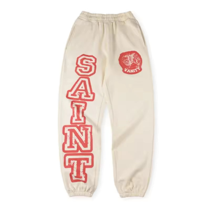 Cream Logo Sweatpants