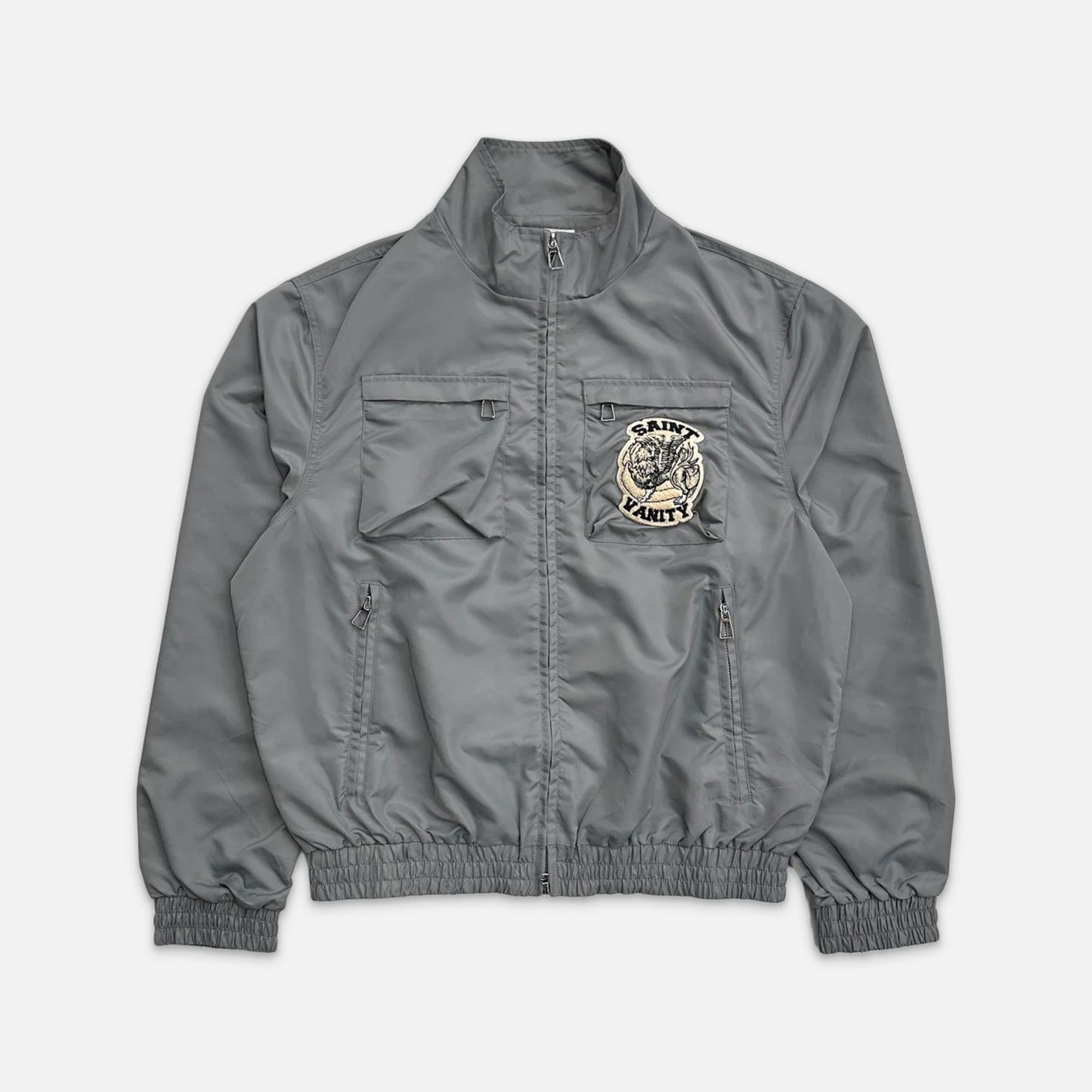 Nylon Cargo Jacket Grey