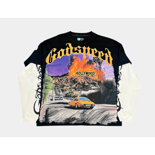 Los Scandalous Layered T-Shirt (Black)