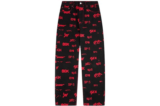 5EX AOP DENIM (PRODUCT A)-Black