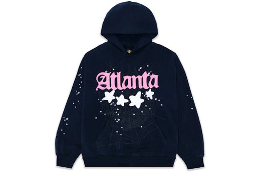 Sp5der Navy Atlanta Hoodie