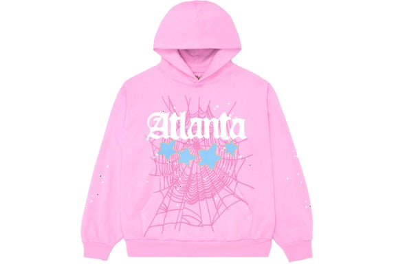 Sp5der Pink Atlanta Hoodie