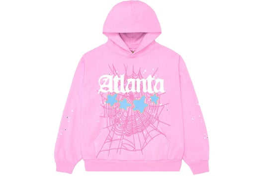 Sp5der Pink Atlanta Hoodie