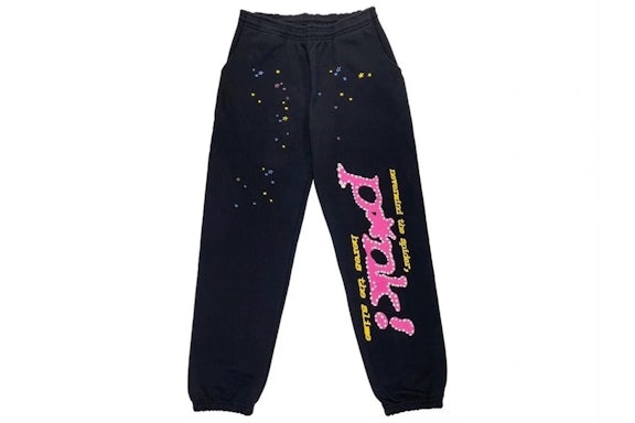 Sp5der Black P*nk Sweatpants