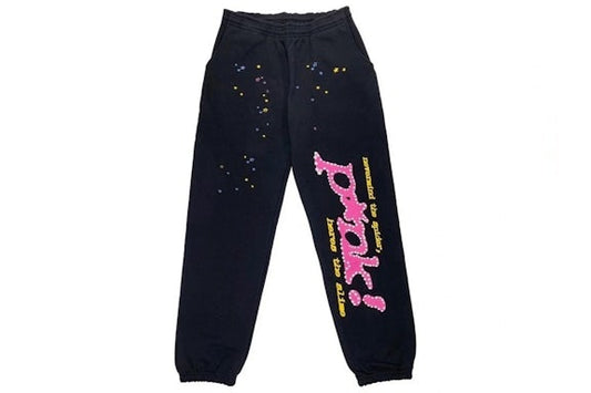 Sp5der Black P*nk Sweatpants