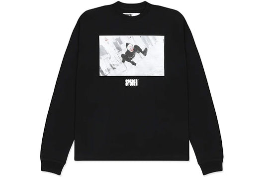 BLACK SPIDEY BOY LS TEE HW
