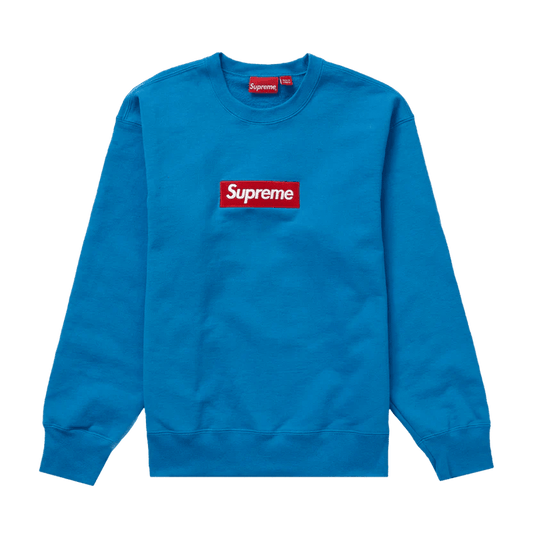 Supreme FW22 Box Logo Blue Crewneck