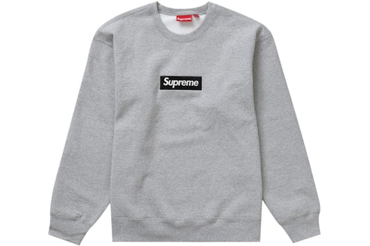 Supreme FW22 Box Logo Heather Grey Crewneck